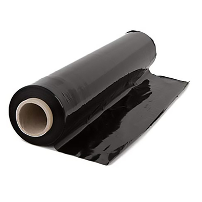 LLDPE Black Shrink Wrap Plastic Rolls Film 10micron