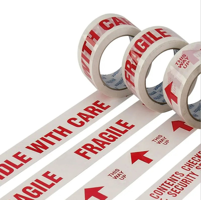 Nastro d'avvertimento su ordinazione su ordinazione di Logo Printed Bopp Packing Tape Logo Printed Bopp Packing Tap di vendite calde FRAGILE