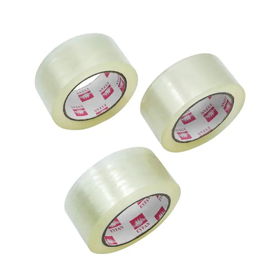110 Yards Carton Sealing Yellowish Waterproof Transparent Clear Packing Tape Heavy Duty Shipping Packing Tape